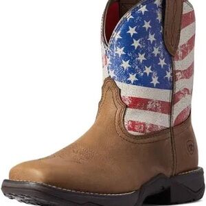 Ariat Patriotic Brown Leather Boots